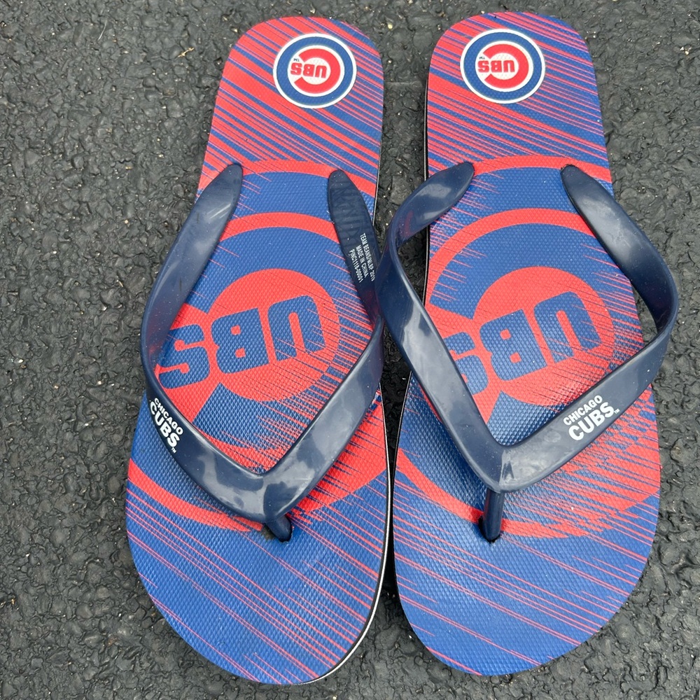Chicago Cubs Women's Sandals - Navy and Red